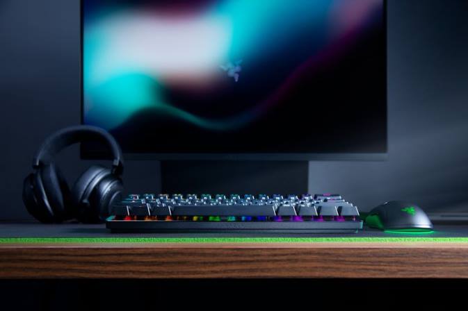 educacion fisica Razer Huntsman mini analógico - nosotros un color 222R73 teclado