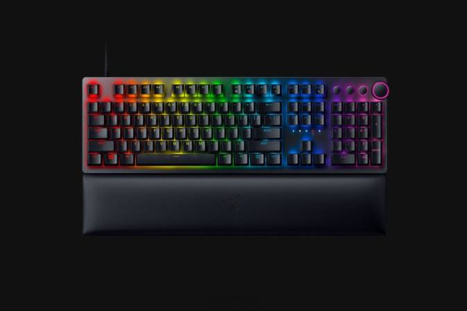 educacion fisica Razer Huntsman v2 - interruptor óptico con clic - EE UU un color 222R69 teclado