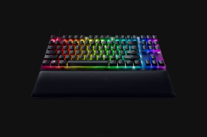 educacion fisica Razer Huntsman v2 tenkeyless - interruptor óptico con clic - EE UU negro 222R71 teclado