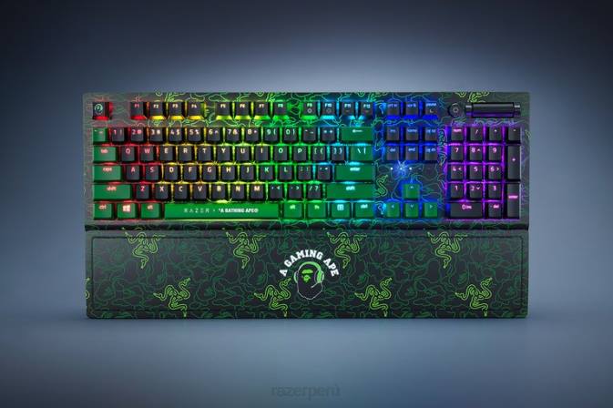 educacion fisica Razer X A Bathing Ape blackwidow v3 - interruptor verde - nosotros verde 222R60 teclado