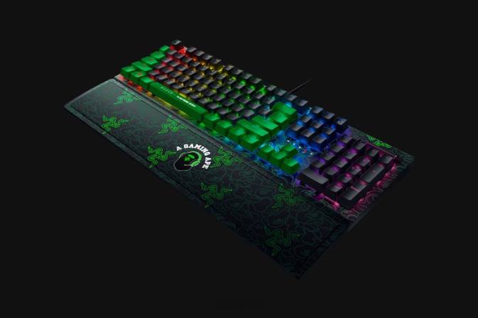 educacion fisica Razer X A Bathing Ape blackwidow v3 - interruptor verde - nosotros verde 222R60 teclado