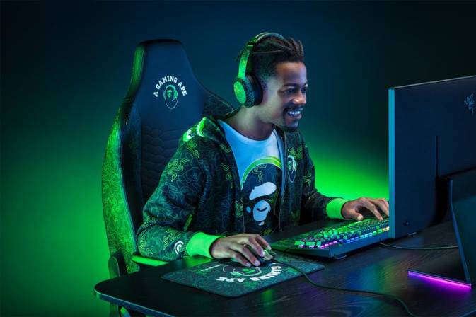 educacion fisica Razer X A Bathing Ape iskur x un color 222R125 silla de juego