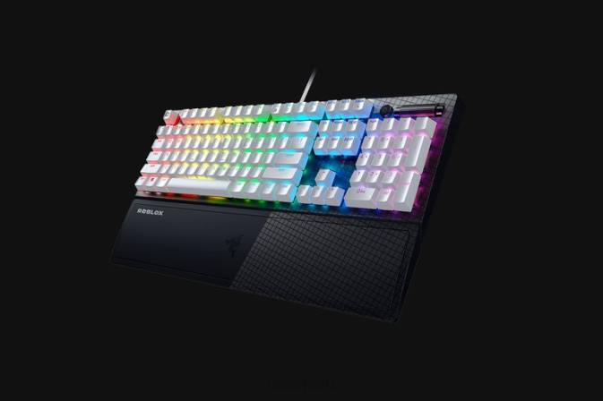 educacion fisica Razer blackwidow v3 - interruptor verde - nosotros - edición roblox blanco 222R59 teclado