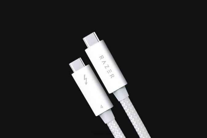educacion fisica Razer cable rayo 4 blanco 222R24 componente de computadora