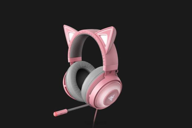 educacion fisica Razer gatito kraken cuarzo 222R104 creación de contenido