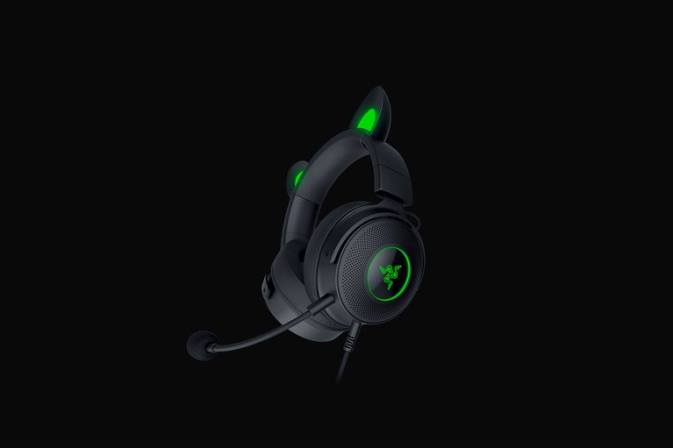 educacion fisica Razer gatito kraken v2 pro negro 222R103 creación de contenido