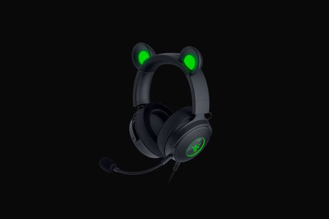 educacion fisica Razer gatito kraken v2 pro negro 222R103 creación de contenido