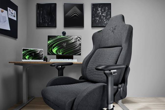 educacion fisica Razer iskur - tela gris oscuro un color 222R137 silla de juego