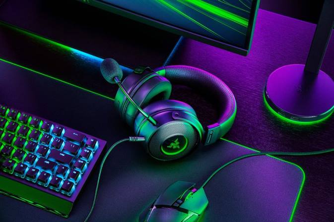 educacion fisica Razer kraken v3 hipersentido un color 222R95 audio de juegos