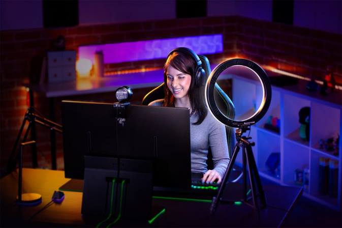 educacion fisica Razer anillo de luz un color 222R121 creación de contenido
