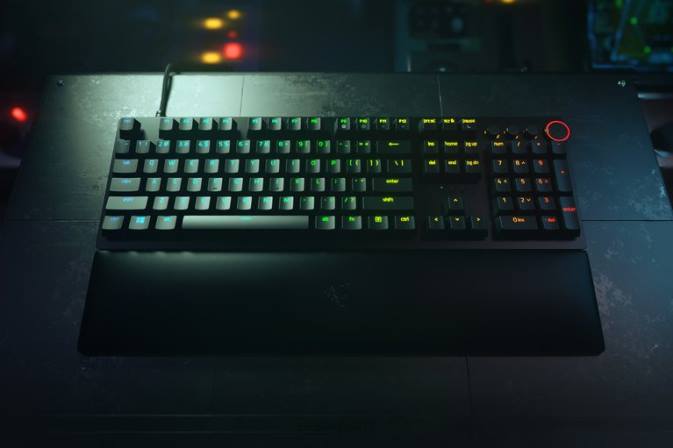 educacion fisica Razer Huntsman v2 - interruptor óptico con clic - EE. UU. un color 222R69 teclado